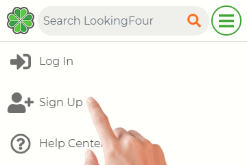 click sign-up button